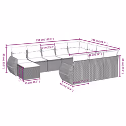 VidaXL 3225199 ensemble de meubles de jardin