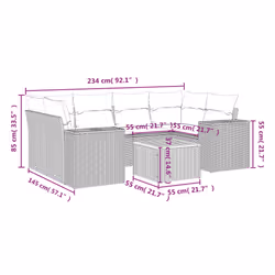 VidaXL 3225346 ensemble de meubles de jardin