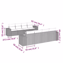 VidaXL 3225363 ensemble de meubles de jardin
