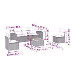 VidaXL 3225387 ensemble de meubles de jardin