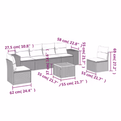VidaXL 3225393 ensemble de meubles de jardin