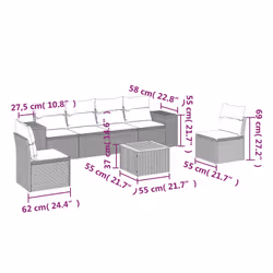 VidaXL 3225394 ensemble de meubles de jardin
