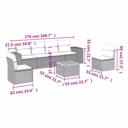 VidaXL 3225395 ensemble de meubles de jardin