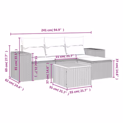 VidaXL 3225415 ensemble de meubles de jardin