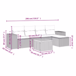 VidaXL 3225419 ensemble de meubles de jardin