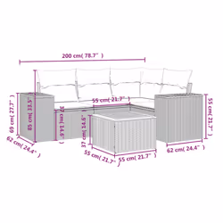 VidaXL 3225425 ensemble de meubles de jardin