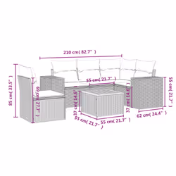 VidaXL 3225450 ensemble de meubles de jardin