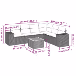 VidaXL 3225458 ensemble de meubles de jardin