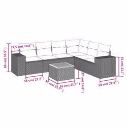 VidaXL 3225470 ensemble de meubles de jardin