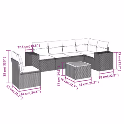 VidaXL 3225471 ensemble de meubles de jardin