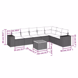 VidaXL 3225478 ensemble de meubles de jardin