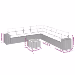 VidaXL 3225492 ensemble de meubles de jardin
