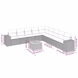 VidaXL 3225493 ensemble de meubles de jardin