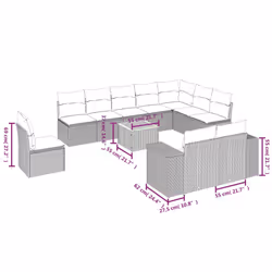 VidaXL 3225500 ensemble de meubles de jardin