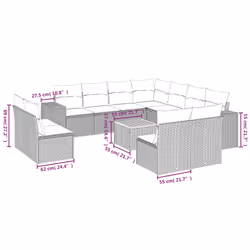 VidaXL 3225503 ensemble de meubles de jardin