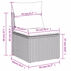 VidaXL 3225589 ensemble de meubles de jardin - Vue supplémentaire 8