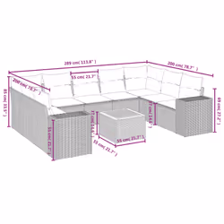 VidaXL 3225590 ensemble de meubles de jardin - Vue supplémentaire 8