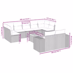 VidaXL 3225593 ensemble de meubles de jardin - Vue supplémentaire 8
