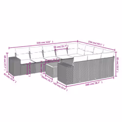 VidaXL 3225626 ensemble de meubles de jardin - Vue supplémentaire 8