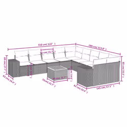VidaXL 3225635 ensemble de meubles de jardin - Vue supplémentaire 8