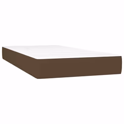 VidaXL 4007144, Taille lit simple/twin XL, High density foam mattress, Moyen, Marron, Blanc, Polyester, Polyester