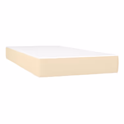 VidaXL 4007146, Matelas à ressorts, Moyen, Crème, Blanc, Polyester, Adultes, Dos, Estomac