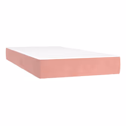 VidaXL 4007159, Taille double/complet, High density foam mattress, Moyen, Rose, Blanc, Polyester, Polyester