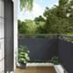 vidaXL Écran d'intimité de balcon anthracite 300x75 cm PVC