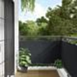 vidaXL Écran d'intimité de balcon anthracite 500x75 cm PVC