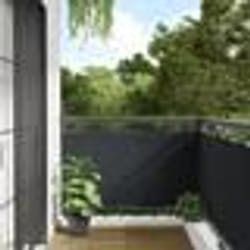 vidaXL Écran d'intimité de balcon anthracite 600x75 cm PVC