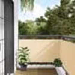vidaXL Écran d'intimité de balcon crème 400x75 cm PVC