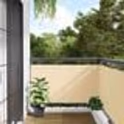 vidaXL Écran d'intimité de balcon crème 800x75 cm PVC