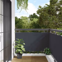 vidaXL Écran d'intimité de balcon anthracite 600x90 cm PVC