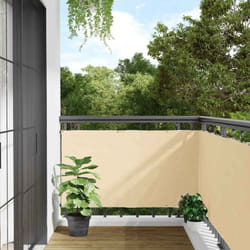 Vidaxl - cran d'intimité de balcon crème 500x90 cm pvc