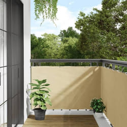 vidaXL Écran d'intimité de balcon crème 1000x90 cm PVC