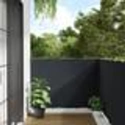 vidaXL Écran d'intimité de balcon anthracite 400x120 cm PVC