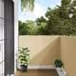 vidaXL Écran d'intimité de balcon crème 400x120 cm PVC