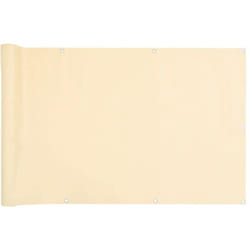 Vidaxl - cran d'intimité de balcon crème 1000x120 cm pvc
