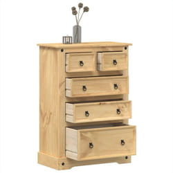 Vidaxl - Commode Corona 80x43x114 cm bois massif de pin