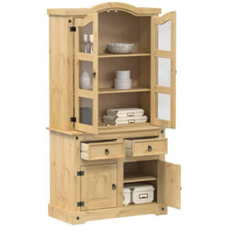 Vidaxl - Vitrine en verre Corona 100x48,5x179 cm bois massif de pin