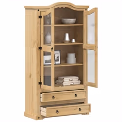 DESCRIPTION GÉNÉRALE Cette vitrine en bois est idéale pour organiser vos collections et apporte une touche de charme rustique ...