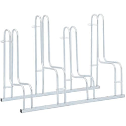 Vidaxl - Support de vélo au sol autoportant pour 4 vélos acier galvanisé