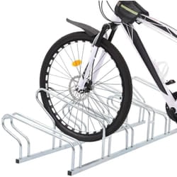 vidaXL Support de vélo au sol autoportant pour 6 vélos acier galvanisé