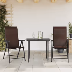 VidaXL 4007138 chaise d'extérieur Terrace Polyuréthane, Acier Marron