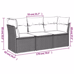 VidaXL 3249057 ensemble de meubles de jardin