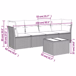 VidaXL 3249067 ensemble de meubles de jardin