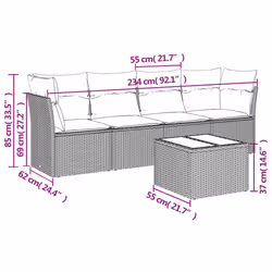 VidaXL 3249069 ensemble de meubles de jardin