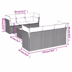 VidaXL 3249095 ensemble de meubles de jardin