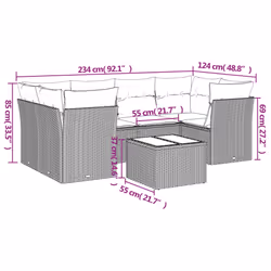 VidaXL 3249111 ensemble de meubles de jardin
