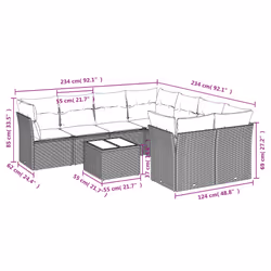 VidaXL 3249144 ensemble de meubles de jardin